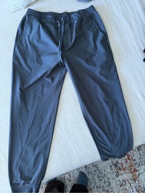 Rhoback Men's Slate Blue Drawstring Joggers